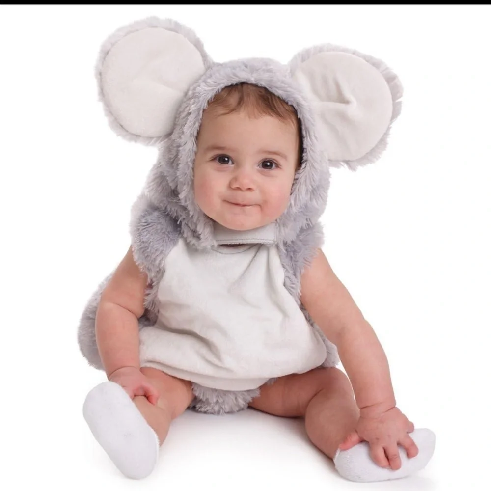NEW Baby Gray Mouse with Big Ears Costume  Size 0-6 months